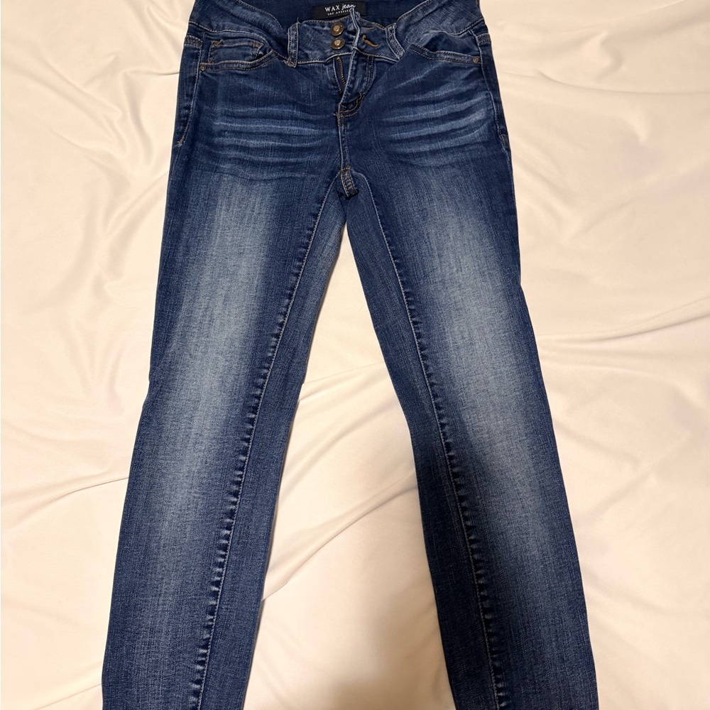 Wax Jean Dark Blue Skinny Jeans
